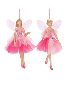 Gisela Graham Sugar Plum Fairy Decoration set Small